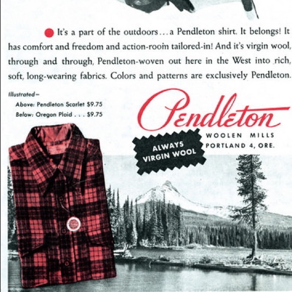 SOLD! 1950s VTG Virgin Wool Pendleton Woolen Mills - Picture 8 of 8